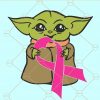 Baby Yoda Breast Cancer SVG