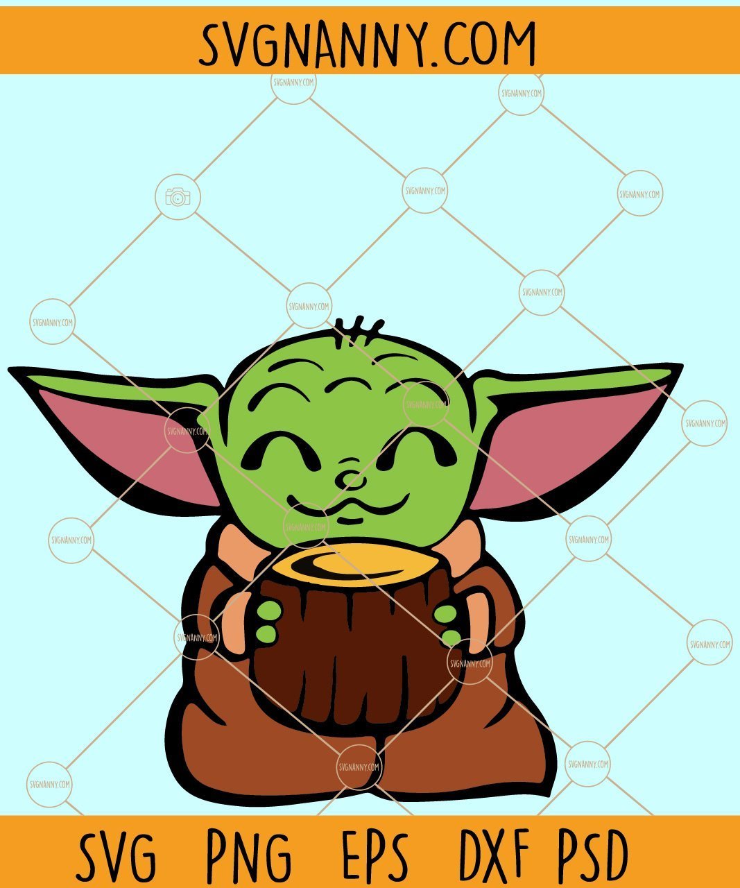 Baby Yoda SVG files for cricut, Baby Yoda cut files for cricut, Baby