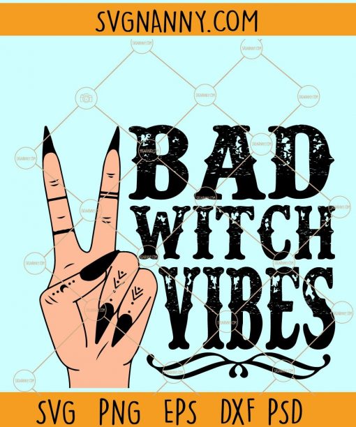 Bad witch vibes svg