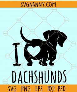 Dachshund dog SVG