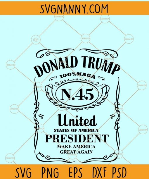 Donald Trump Jack Daniel SVG