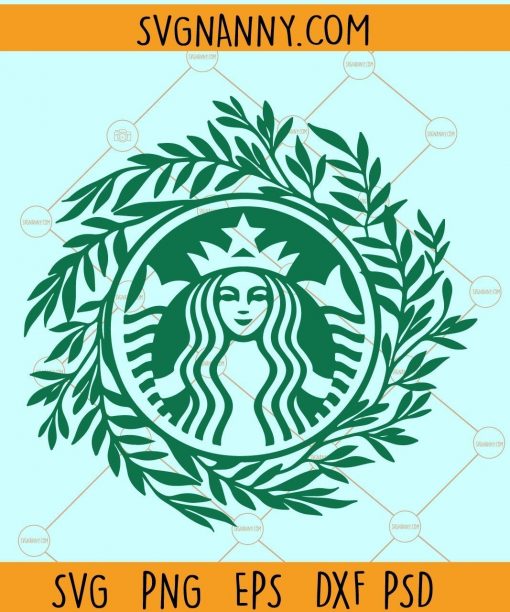 Floral Starbucks SVG