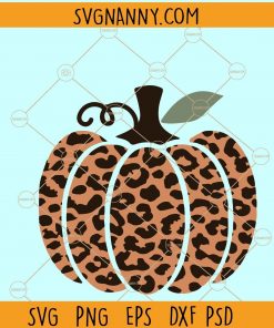 Pumpkin leopard print SVG