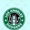 Los Angeles dodgers Starbucks SVG