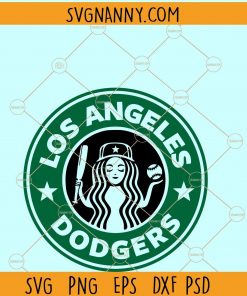 Los Angeles dodgers Starbucks SVG