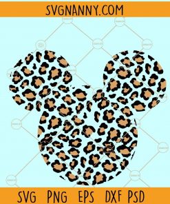 Mickey mouse leopard prints SVG