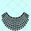 Notorious RBG collar SVG