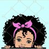 Peek a boo girl SVG files