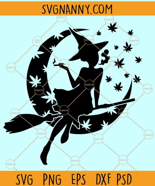 Cannabis Witch SVG