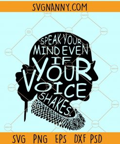 Speak Your Mind Even If Your Voice Shakes Svg