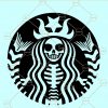 Starbucks Skeleton SVG