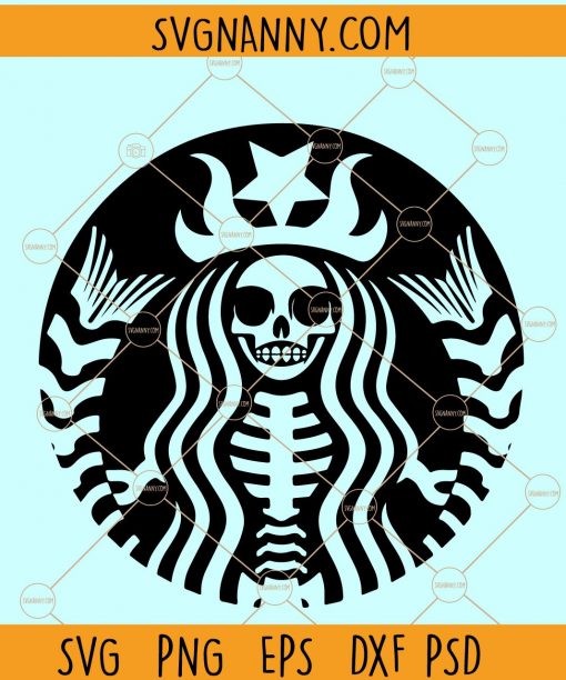 Starbucks Skeleton SVG