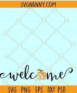 Welcome Pumpkin SVG