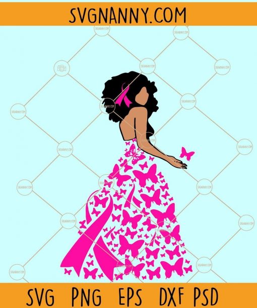 Woman Cancer awareness SVG