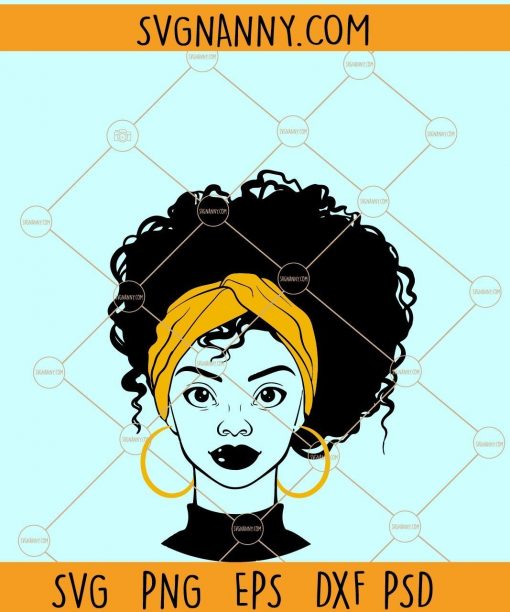 Afro woman SVG