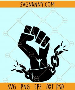 BLM Chained fist SVG