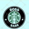 Boss babe Starbucks svg