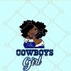 Dallas Cowboys Girl SVG