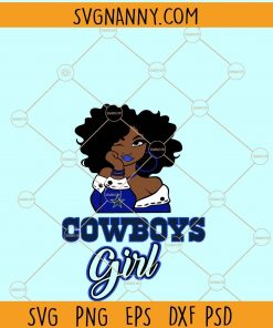 Dallas Cowboys Girl SVG