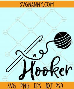 Hooker crochet svg