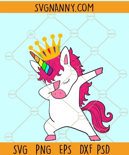 Dabbing unicorn svg