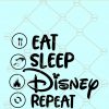 Eat Sleep Disney Repeat SVG