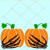 Halloween Hands Pumpkin SVG