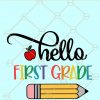 hello first grade svg