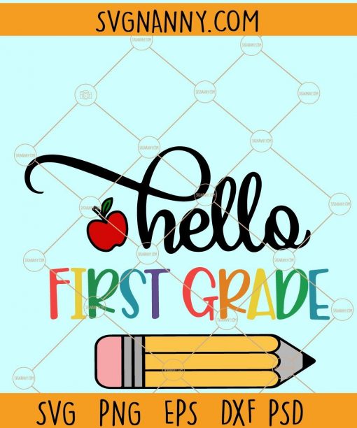 hello first grade svg