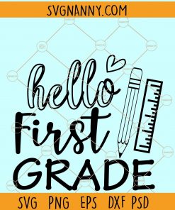 hello first grade svg