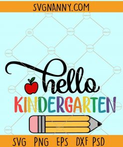 Hello Kindergarten SVG