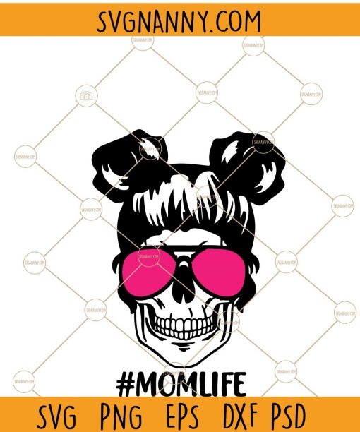 Mom Life skull SVG