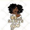 New Orleans Saints Girl SVG