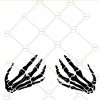 Skeleton boob hands svg