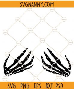 Skeleton boob hands svg