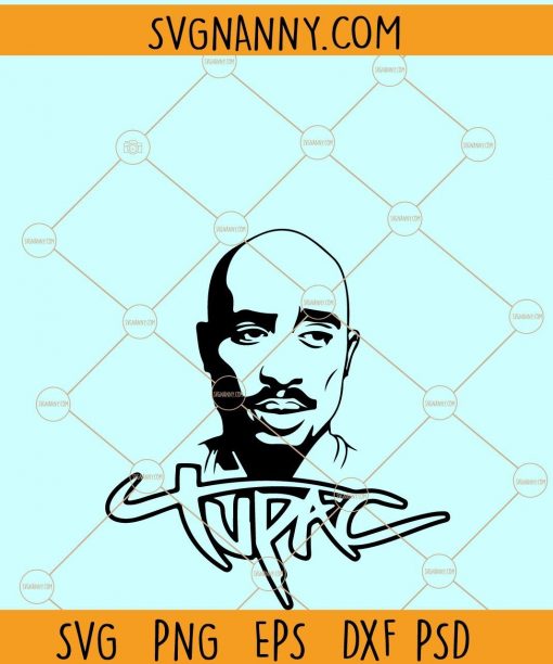 Tupac Shakur Portrait SVG