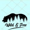 wild and free svg