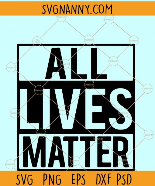 all lives matter svg