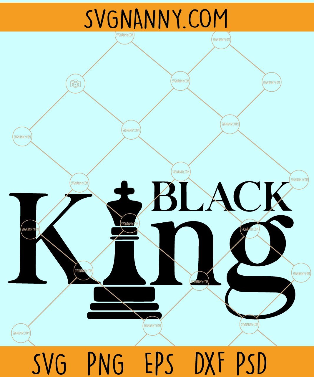 Black King svg, Chess piece, svg, png, eps, dxf, pdf