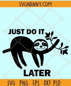 sloth just do it later svg