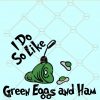 I do so like green eggs and ham svg