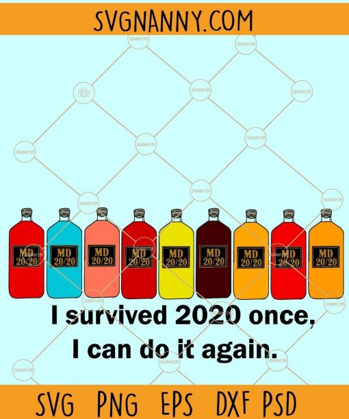 I Survived 2020 Once I Can Do It Again svg