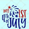 My first 4th of july svg