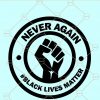 Never again svg