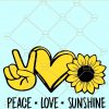 Peace Love Sunshine SVG