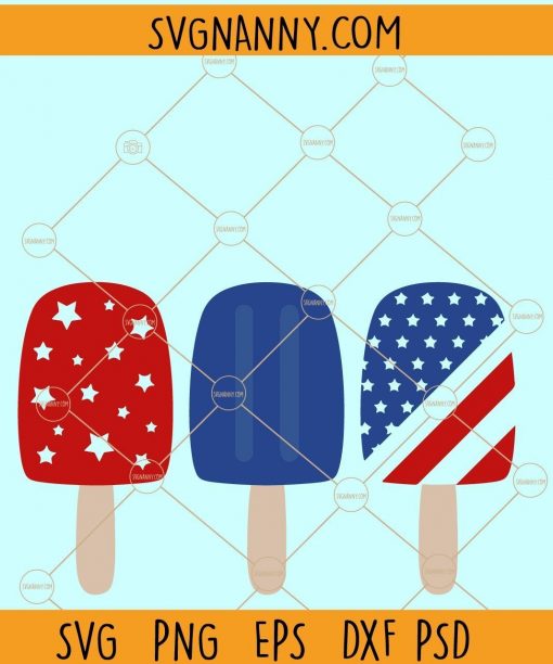  Patriotic Popsicles SVG
