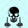Skeleton Middle Finger svg