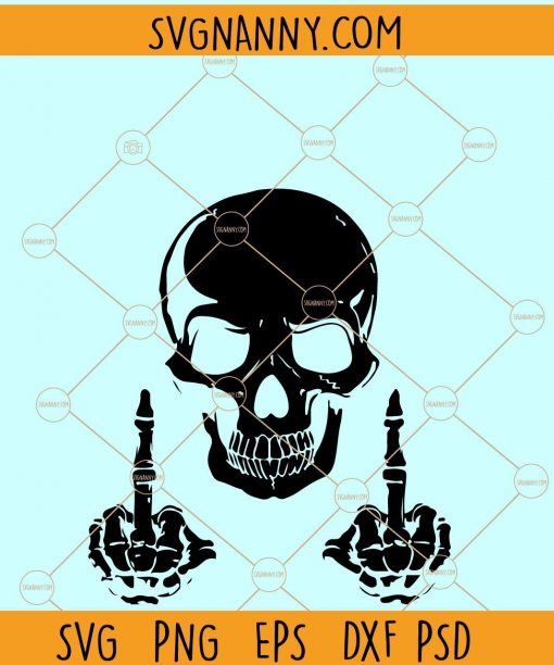 Skeleton Middle Finger svg