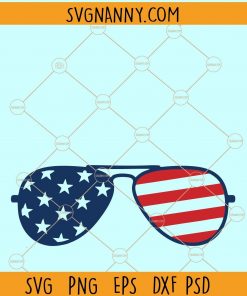 4th of July sunglasses svg