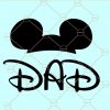 Mickey dad svg